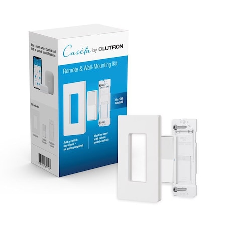 Lutron Lutron Pico Smart Smart-Enabled Wireless Remote w/Wall Mount Kit White 1 pk PJ2W-P2B-WH-R